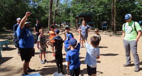 IMG_1849 Demonstrating Buddy-check, Camp Mohawk County Park, Alvin, TX