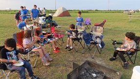 IMG_0781 Pancake and Sausage and Bacon Breakfast, Galveston Island State Park, TX