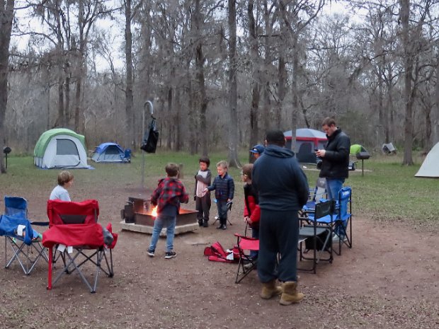 Pack Campout Winter 2023 January 20-22, 2023 Group Camping, Stephen F. Austin State Park