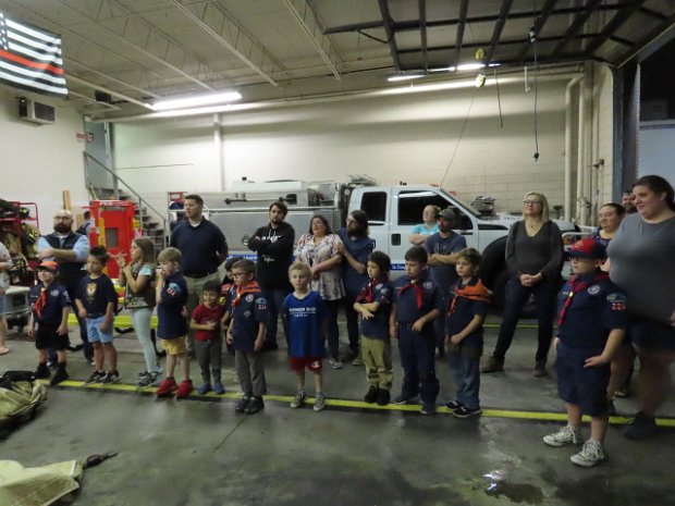 Forest Bend Fire Dept Tuesday January 17, 2023 visiting the Forest Bend Volunteer Fire Department
