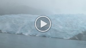 MVI 1161  Aialik Glacier Calving, Aialik Bay, Kenai Fjords National Park