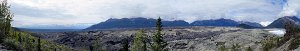 WSENP-Moraine5  View from Root Glacier Trail of Moraine from Kennicott Glacier, Wrangell-St. Elias National Park