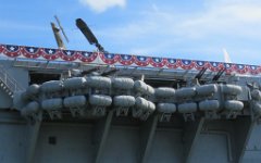 IMG_5315 Pair of Quad 40 mm Anti Aircraft Guns, USS Lexington Museum, Corpus Christi, Tx