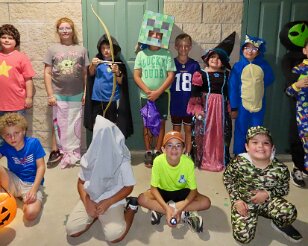 IMG_8765 Pack 224 all dressed up, Trail or Treat, Bovay Scout Camp