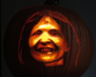 IMG_5386 Julie-O' Lantern finished, internally lit