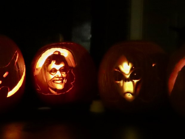 Halloween2024 Phelantern X, Julie O'Lantern 2024, Alien Lantern XVIII, Sword; Alien and Wraith