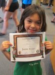 IMG_3874  Megan with her Junior Ranger Certificate, Acadia National Park