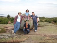 IMG 4548  Winston, Megan, Chris and Julie on Cadillac Mountain, Acadia NP