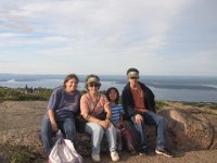 IMG 4573  Julie, Regina, Megan and Chris on Cadillac Mountain, Acadia NP