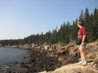 IMG 4704  Regina looking at Otter Cove from Otter Point, Acadia NP