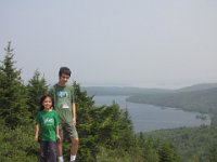 IMG 4756  Chris and Megan on South Bubble Mountain overlooking Eagle Lake, Acadia National Park