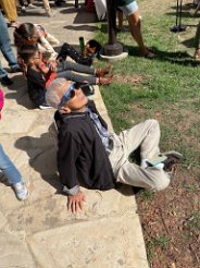 IMG_7957 Ah-Gong watching the eclipse, The Witte Museum, San Antonio, TX