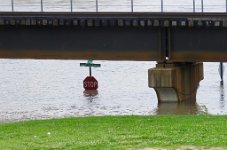 IMG_9517 Mississippi River flooding a stop sign, St. Louis. MO