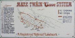 IMG_9717 Map of Mark Twain Cave System, Hannibal, MO