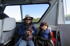 IMG_0592 Ah Ma and Phelan on the ferry back to Visitor Center, Namakan Lake, Voyaguers National Park