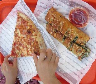 IMG_1819 Pizza and stromboli, Sbarro's, National zoo, DC