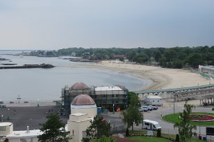 IMG_1929 View of Rye Playland Beach, Long Island Sound from Gondola Wheel, Playland, Rye, NY