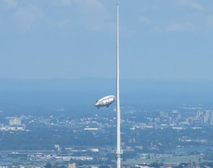 IMG_2164 Shark Week Blimp, Empire State Building, New York, NY