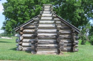 IMG_2553 Muhlengerg Brigade Replica wooden cabin, Valley Forge National Historical Park