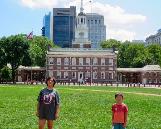 Independence Hall Day 17: Tuesday, July 12th, New Canaan CT to Mt. Laurel, NJ via Independence National Historical Park