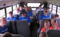 IMG_7304 On a School Bus riding out to our Clean up site, Seabrook, TX