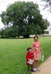 IMG_3772 Phelan and Megan with Osage Orange Tree, Red Hill Patrick Henry National Memorial