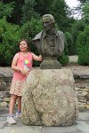 IMG_3812 Megan with Patrick Henry, Red Hill Patrick Henry National Memorial