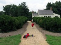 PhelanRedHillRunning Running through the Boxwood Maze, Red Hill Patrick Henry National Memorial