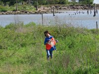 IMG 3011  Megan picking up trash at Trash Bash 2016, Seabrook, TX