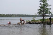 IMG_0049 crossing the headwaters of the Mississippi River, Lake Itasca State Park, MN